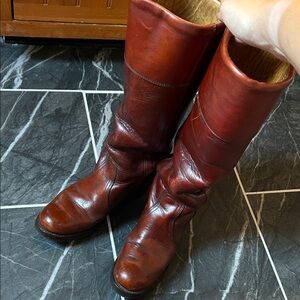 Vintage Frye Red/Brown Leather Boots